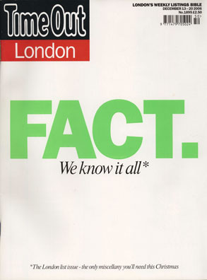 Time Out London 2006 cover