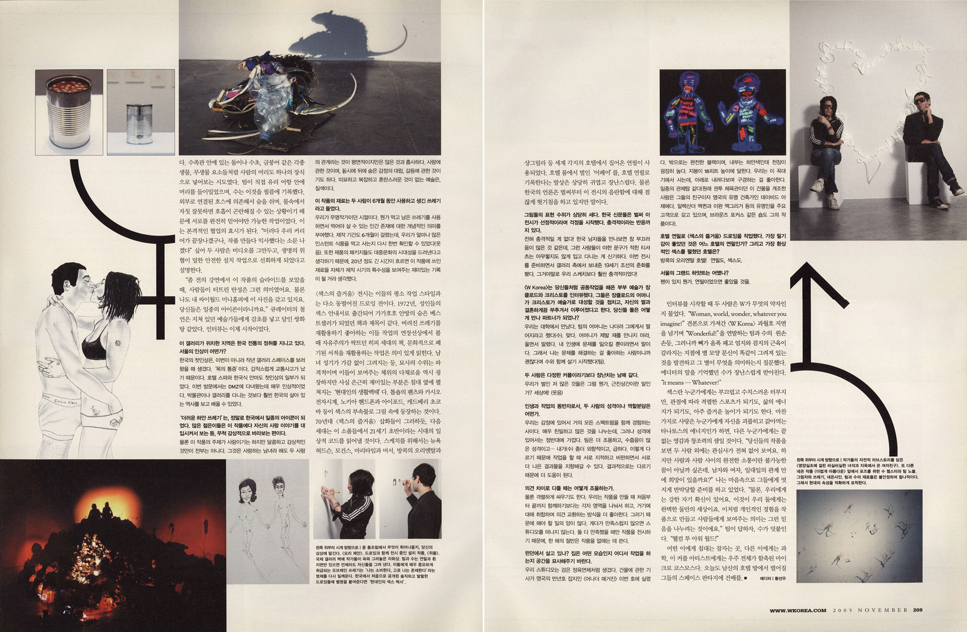 W Korea magazine pgs208-09
